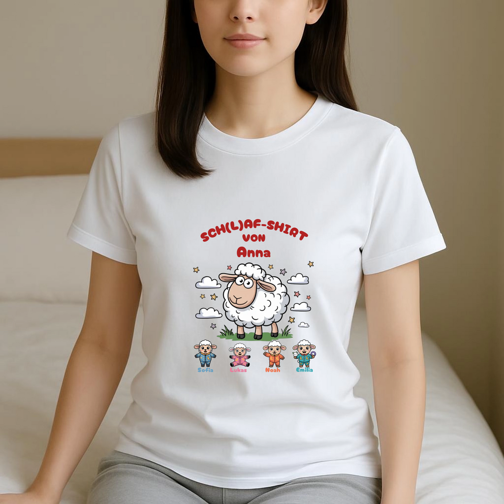 Sch(L)af-Shirt personalisierbar