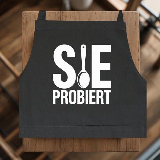 Er würzt sie probiert Schürzen Set