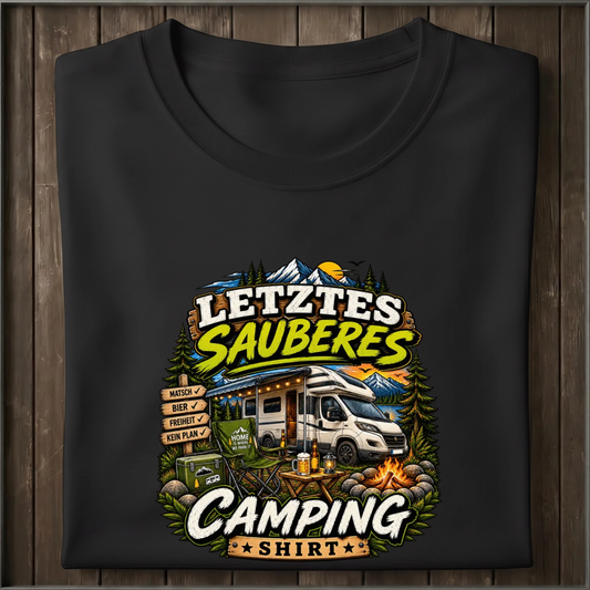 Letztes sauberes Camping Shirt Unisex