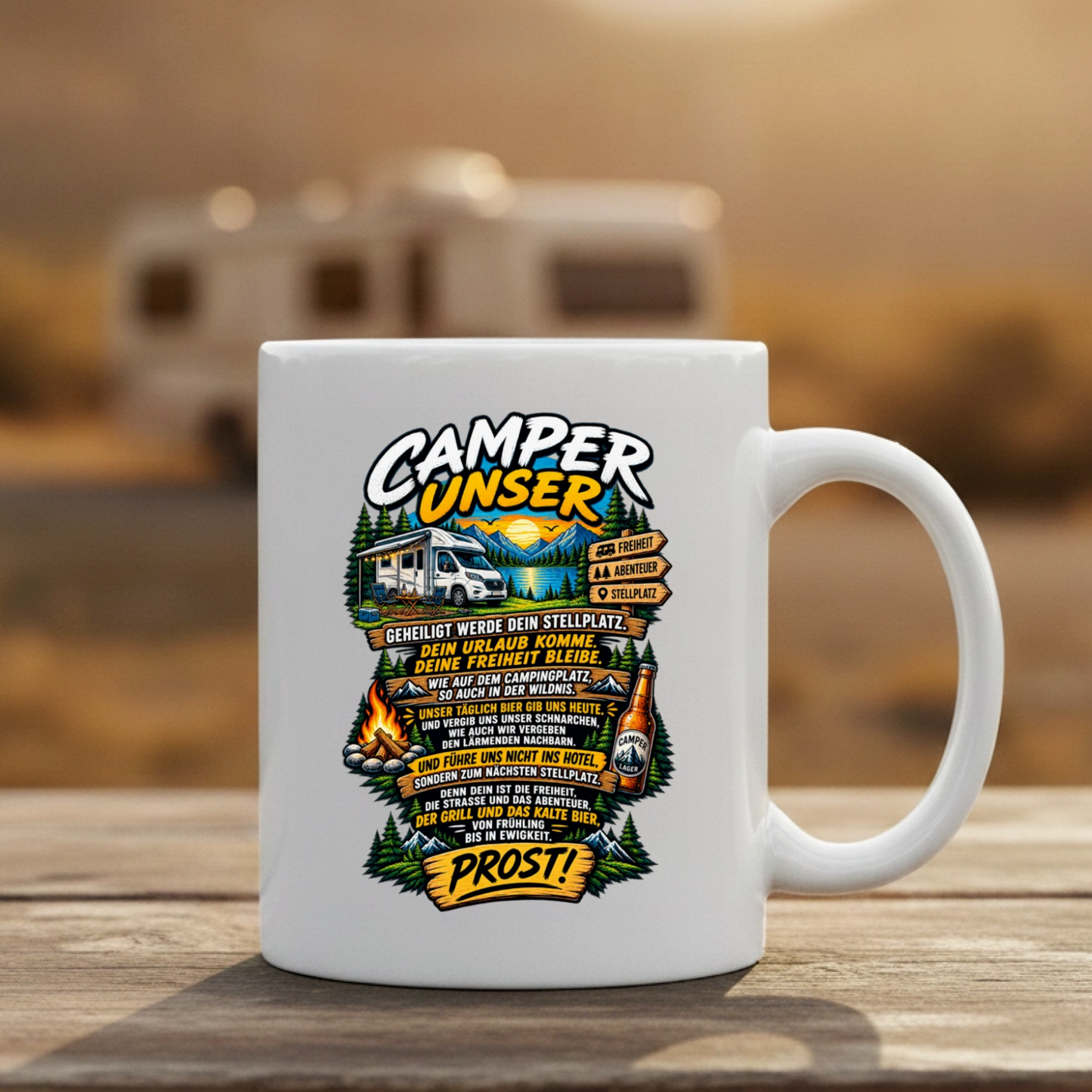 Camper unser Tasse