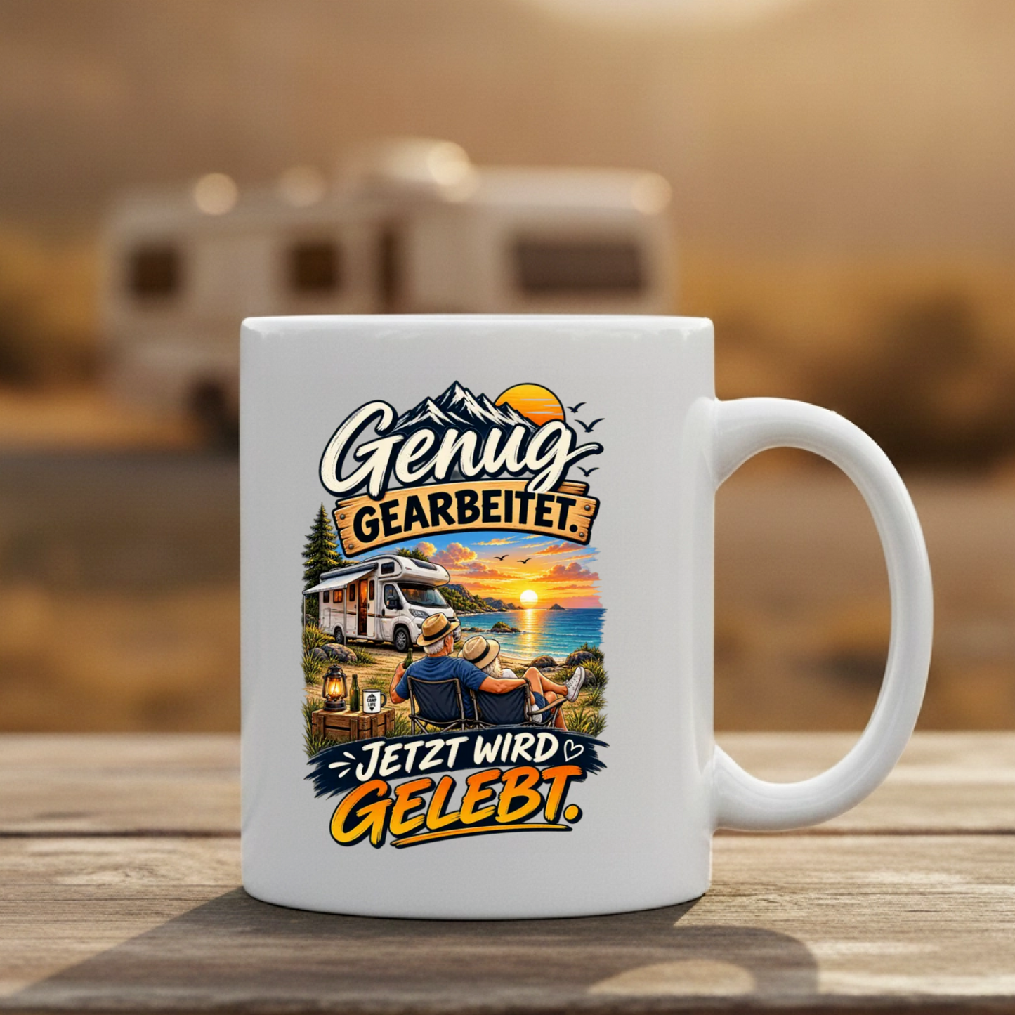 Genug gearbeitet Tasse