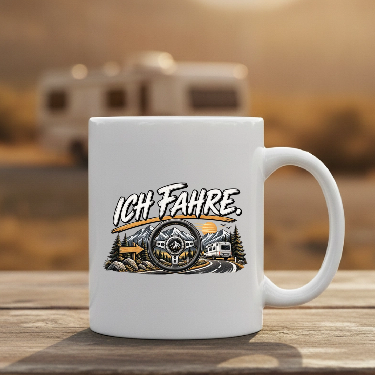 Ich fahre Tasse
