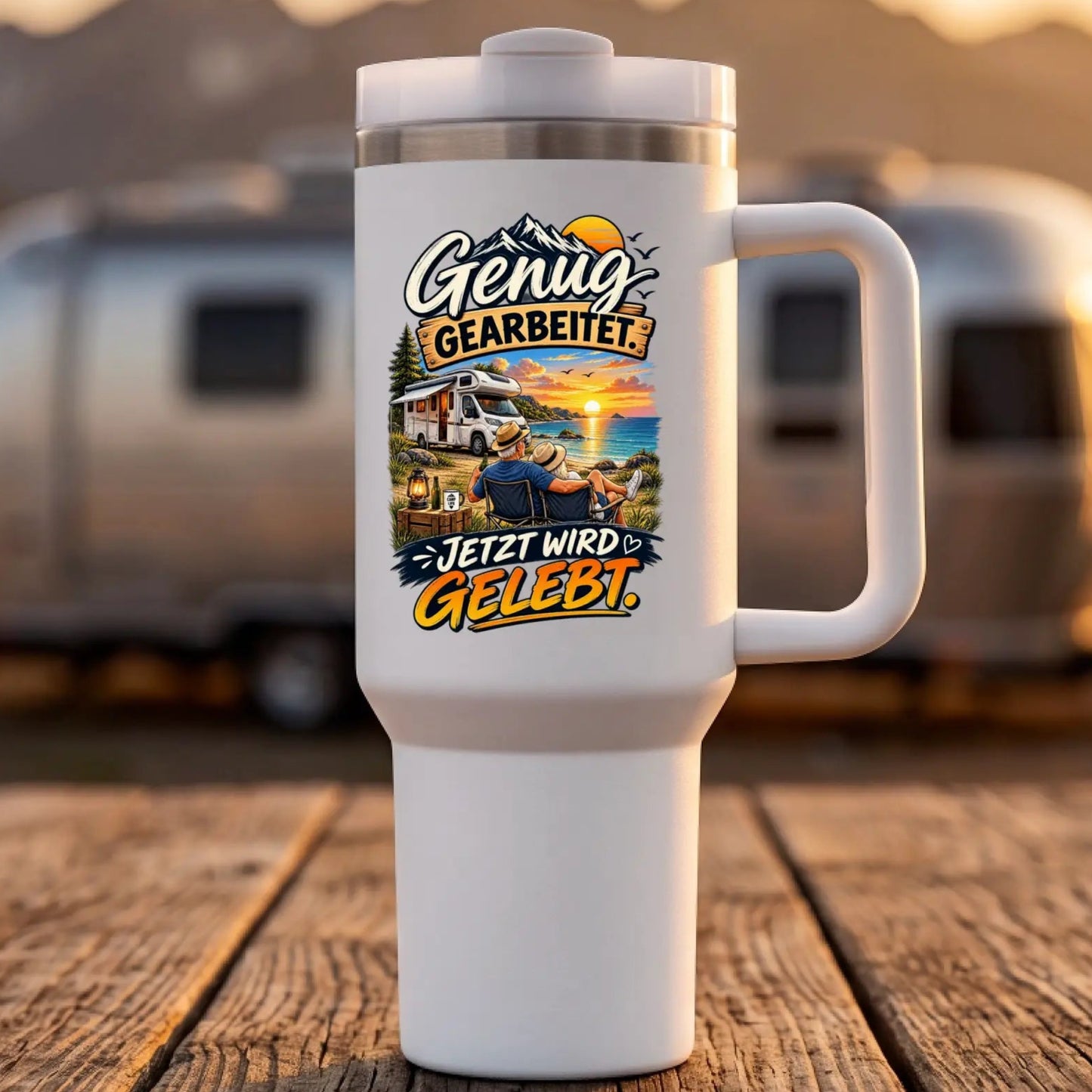 Genug gearbeitet Thermobecher