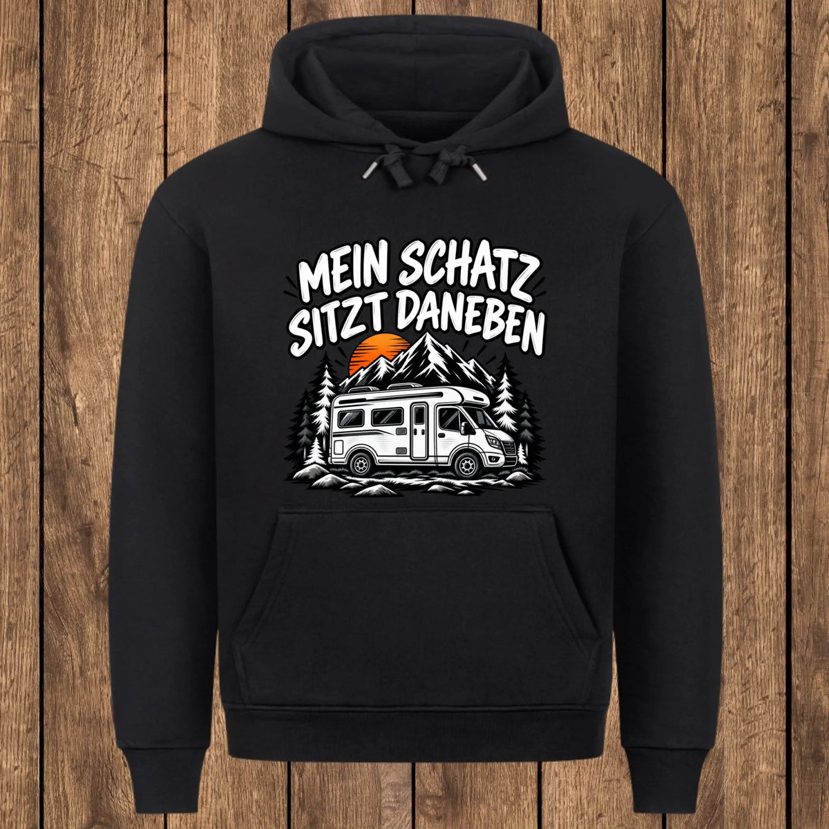 Mein Schatz sitzt daneben Kapuzenpullover Unisex