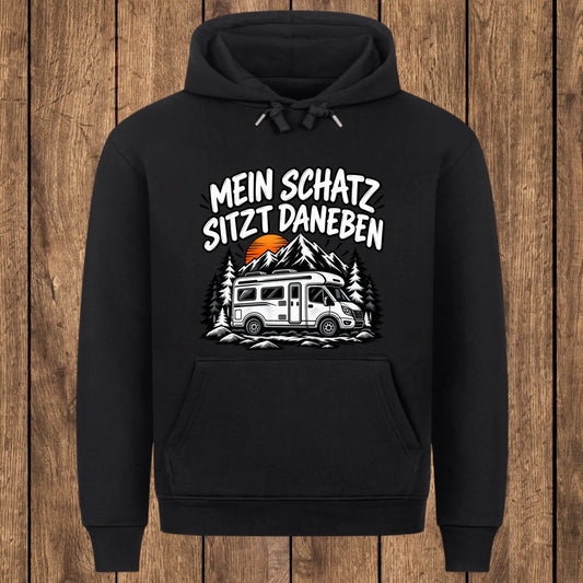 Mein Schatz sitzt daneben Kapuzenpullover Unisex