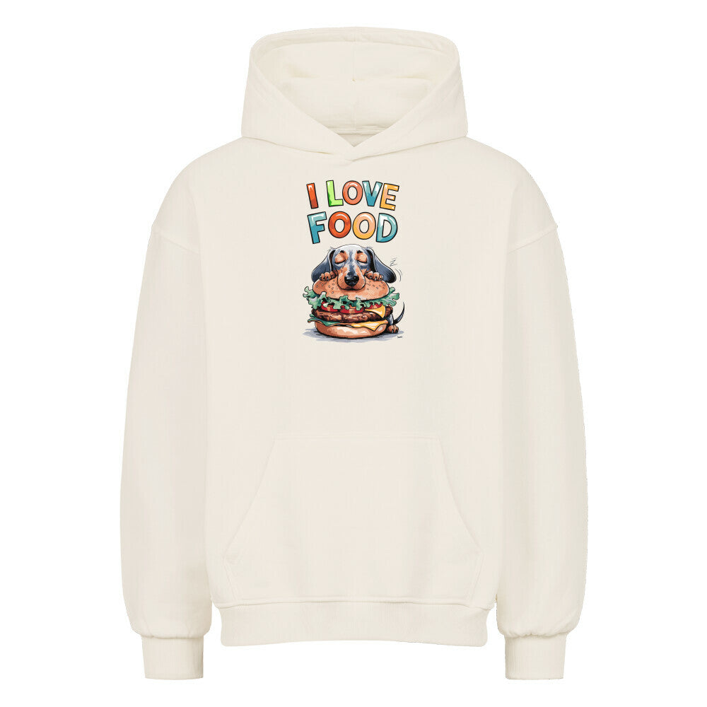 Unisex Oversized Hoodie mit Grafikdruck – Baumwollmischung, Langarm