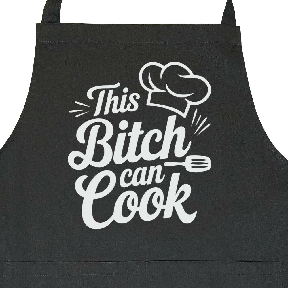 This Bitch Can Cooke – Latzschürze – Unisex Bib Apron