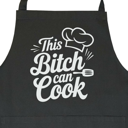 This Bitch Can Cooke – Latzschürze – Unisex Bib Apron