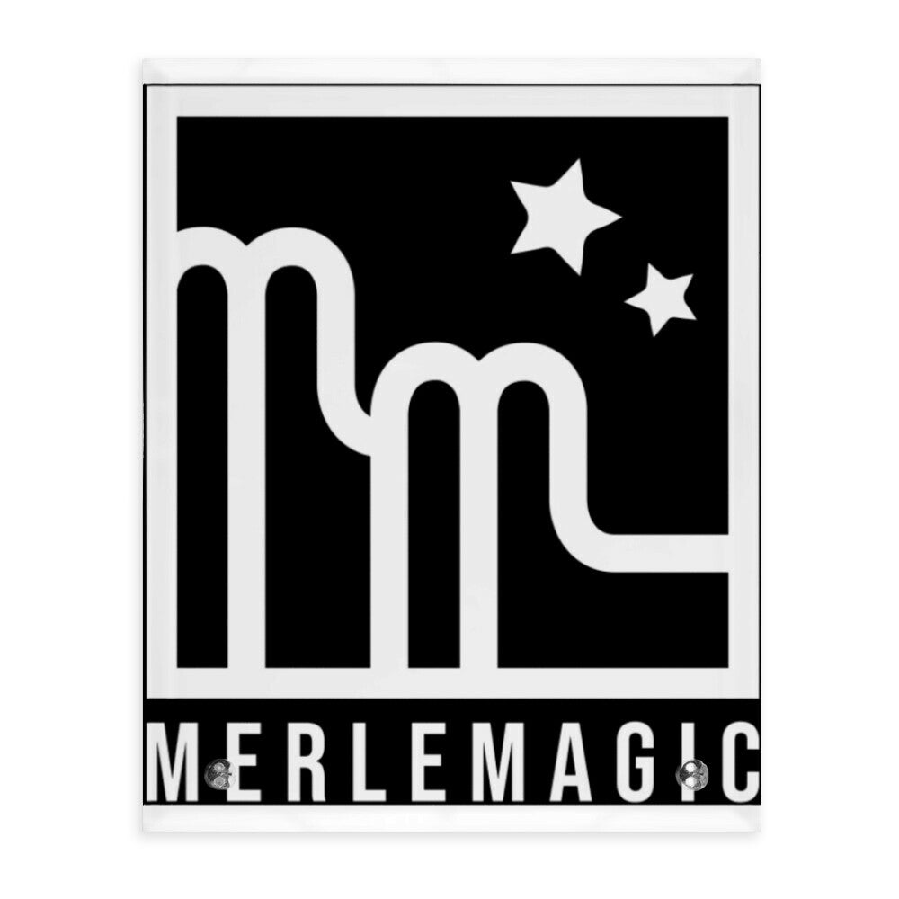 MERLE MAGIC Glasaufsteller Hochformat