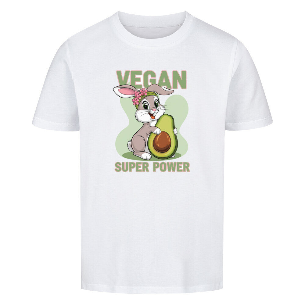 VEGAN SUPER POWER RABIT Premium Organic Shirt Kids