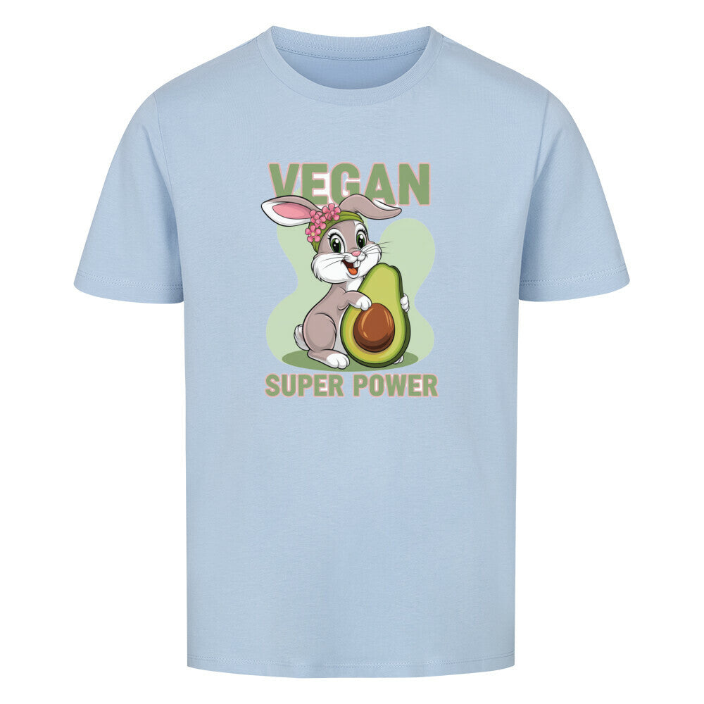 VEGAN SUPER POWER RABIT Premium Organic Shirt Kids