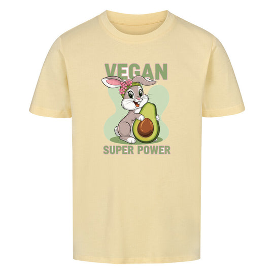 VEGAN SUPER POWER RABIT Premium Organic Shirt Kids