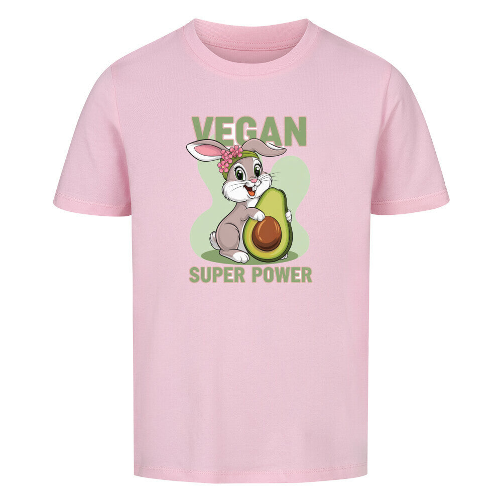 VEGAN SUPER POWER RABIT Premium Organic Shirt Kids