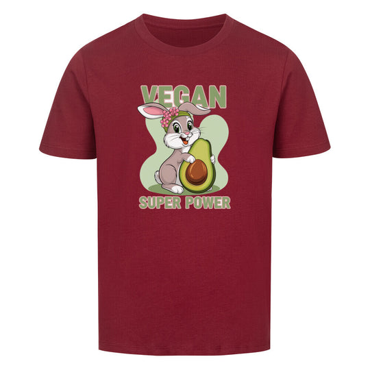 VEGAN SUPER POWER RABIT Premium Organic Shirt Kids