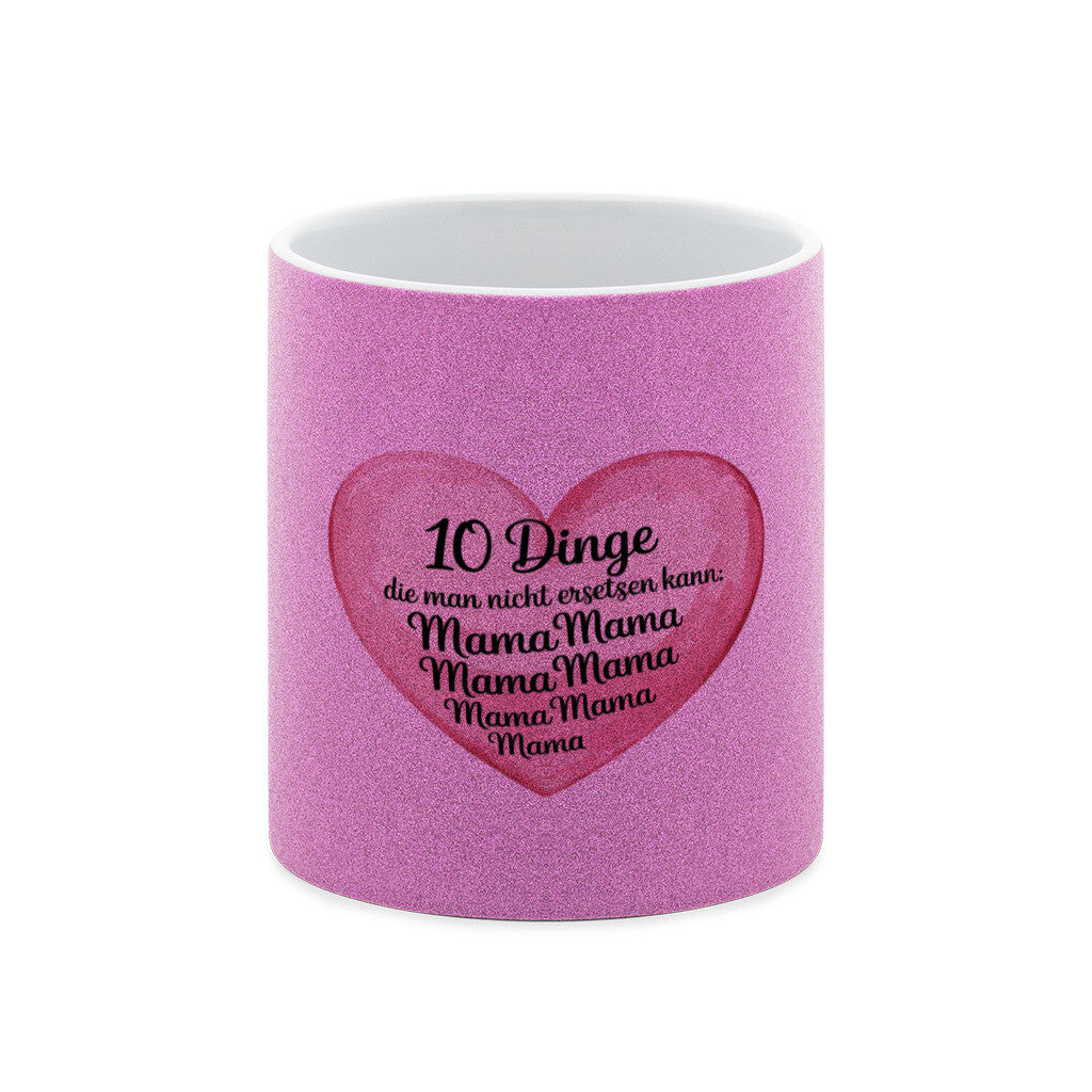 MUTTERTAG Glitzer-Tasse