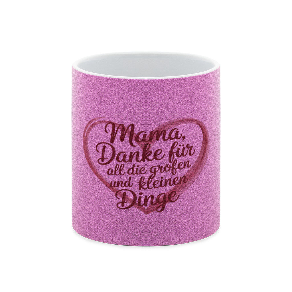 Muttertag Glitzer-Tasse