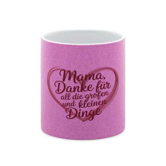 Muttertag Glitzer-Tasse