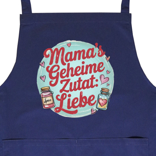 MUTTERTAG GEHEIME – Latzschürze mit Fronttasche – Unisex Bib Apron