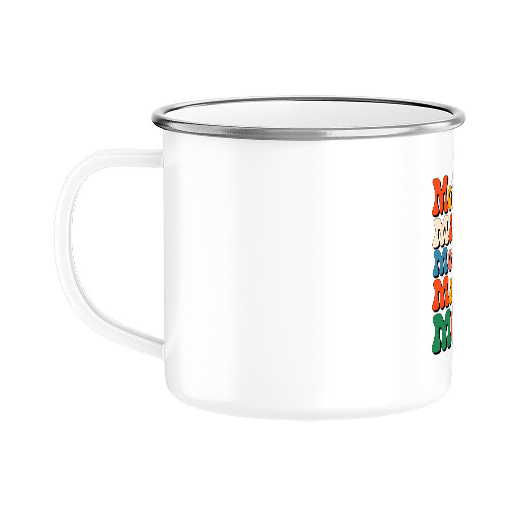 MUTTERTAG Emaille Tasse MOTHER MAMA