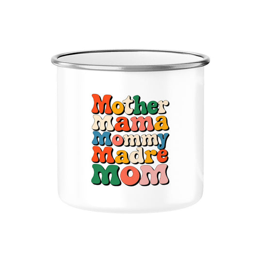 MUTTERTAG Emaille Tasse MOTHER MAMA