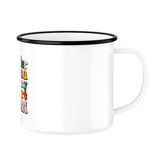 MUTTERTAG Emaille Tasse MOTHER MAMA