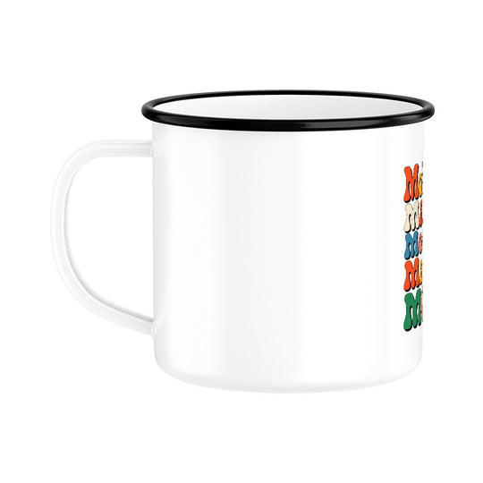 MUTTERTAG Emaille Tasse MOTHER MAMA
