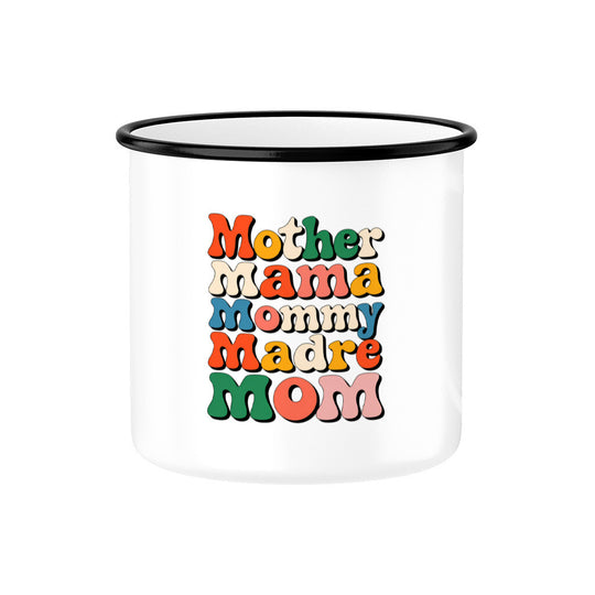 MUTTERTAG Emaille Tasse MOTHER MAMA