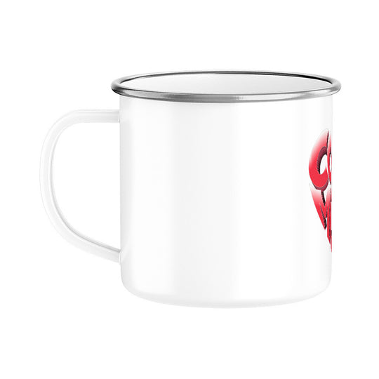 MUTTERTAG Emaille Tasse COOL MOM