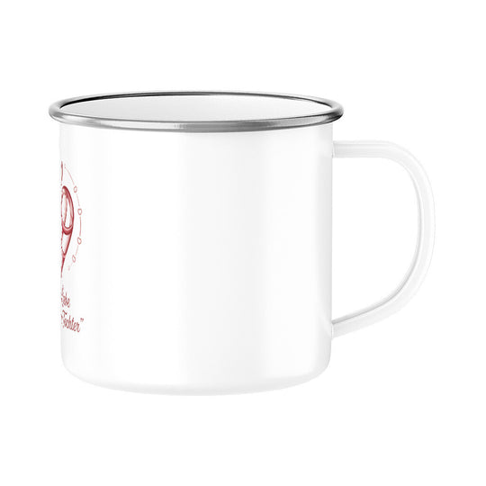MUTTERTAG Emaille Tasse EWIGE LIEBE MUTTER UND TOCHTER