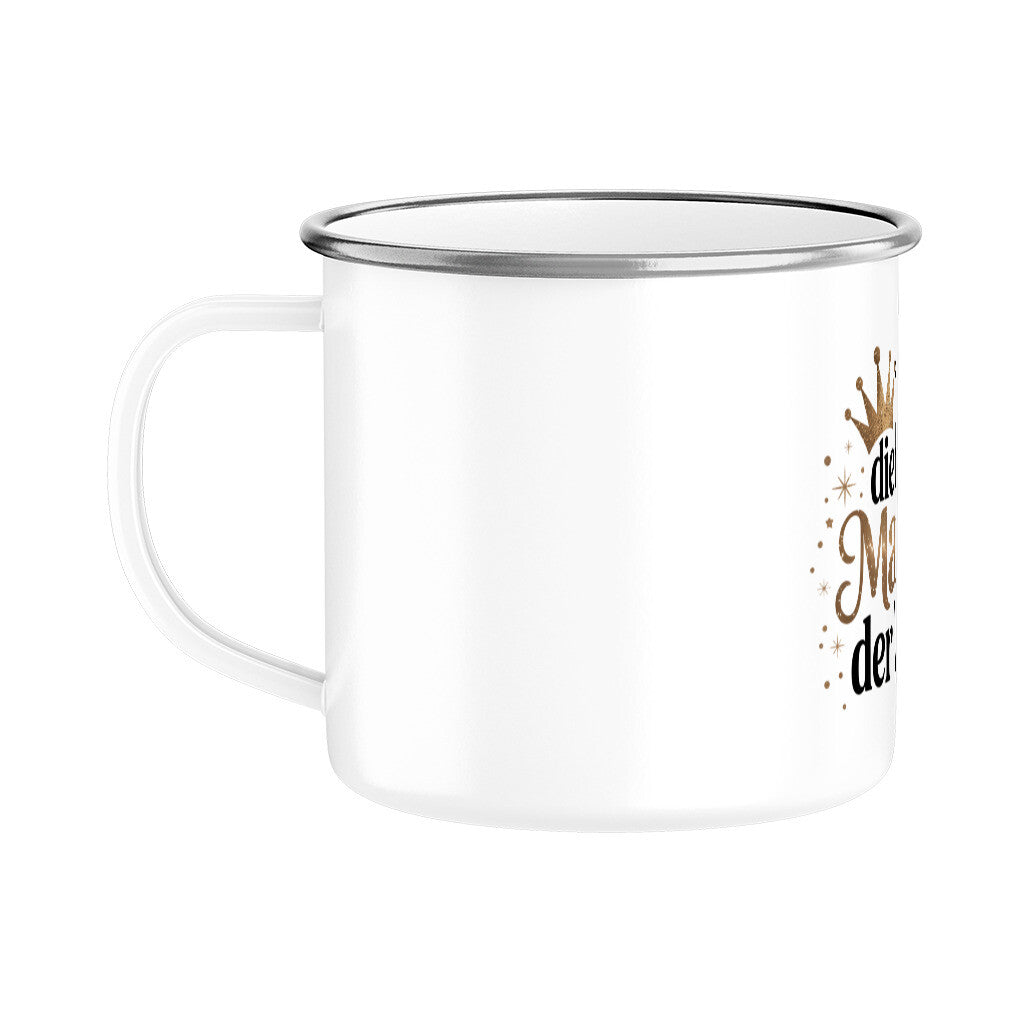 MUTTERTAG Emaille Tasse FÜR DIE BESTE MAMA DER WELT