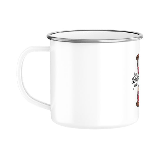 MUTTERTAG Emaille Tasse ICH SCHÄTZE JEDEN MOMENT MIT DIR