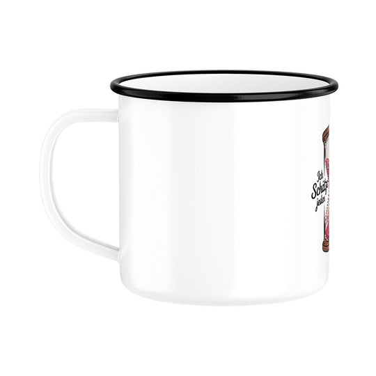 MUTTERTAG Emaille Tasse ICH SCHÄTZE JEDEN MOMENT MIT DIR