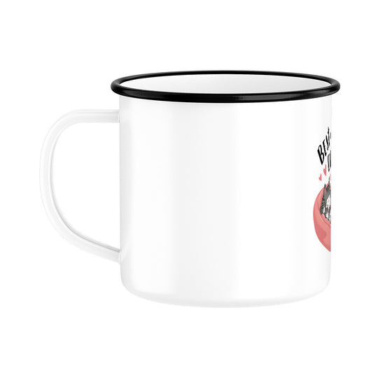 MUTTERTAG Emaille Tasse BEST MOM EVER