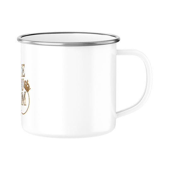 MUTTERTAG Emaille Tasse LOVE YOU MOM