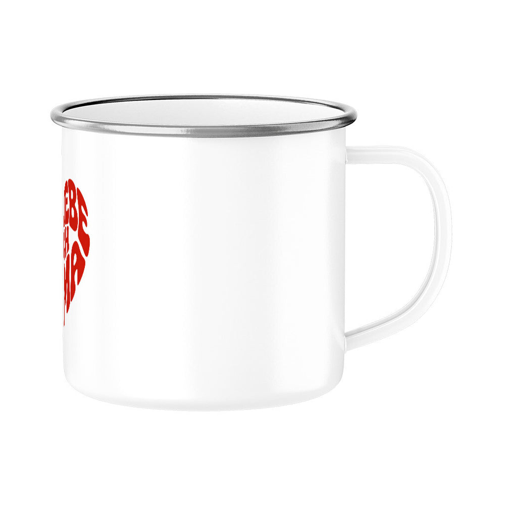 MUTTERTAG Emaille Tasse ICH LIEBE DICH MAMA