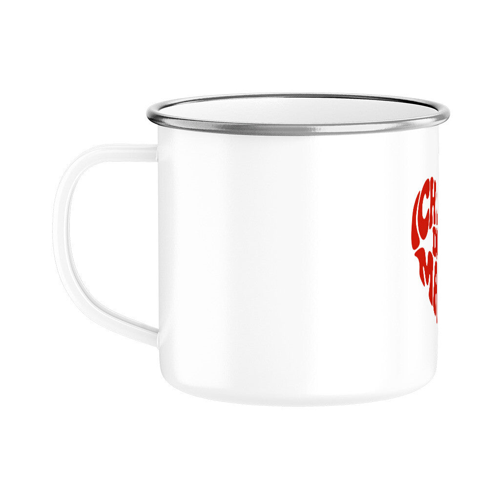 MUTTERTAG Emaille Tasse ICH LIEBE DICH MAMA