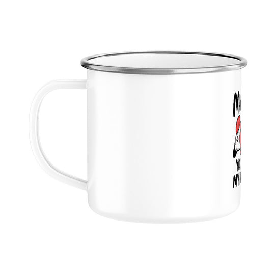 MUTTERTAG Emaille Tasse MAMA YOU ARE MY HEART