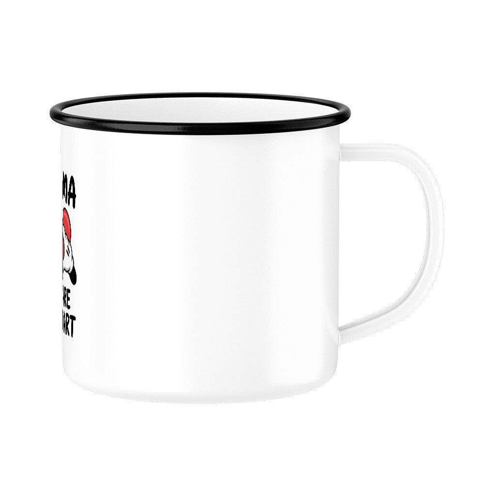 MUTTERTAG Emaille Tasse MAMA YOU ARE MY HEART