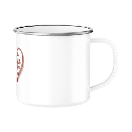 MUTTERTAG Emaille Tasse MAMA DANKE FÜR
