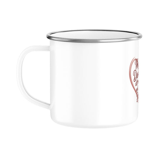 MUTTERTAG Emaille Tasse MAMA DANKE FÜR