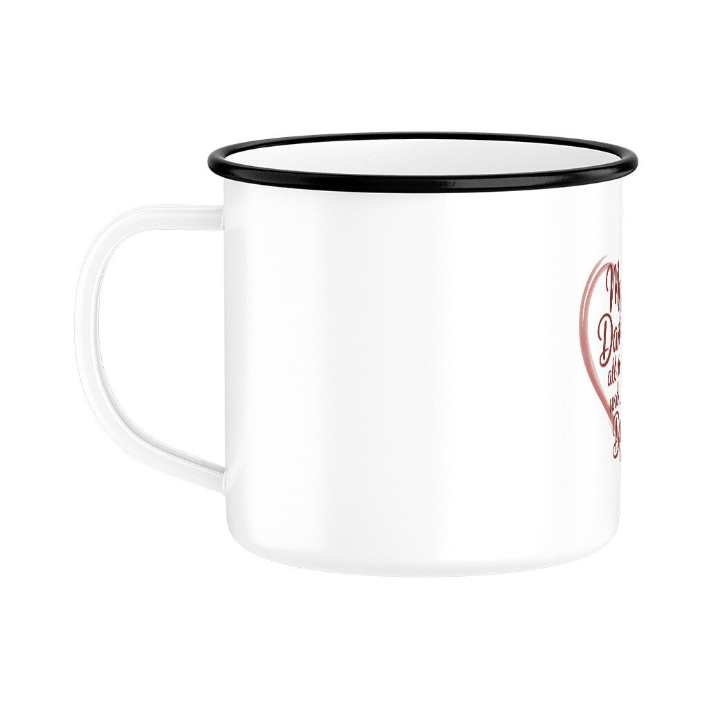 MUTTERTAG Emaille Tasse MAMA DANKE FÜR