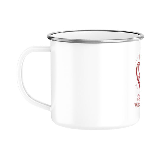 MUTTERTAG Emaille Tasse EWIGE LIEBE