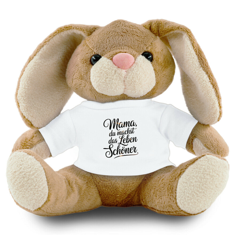 MUTTERTAG Plüschtier Hase MAMA DU MACHST DAS LEBEN
