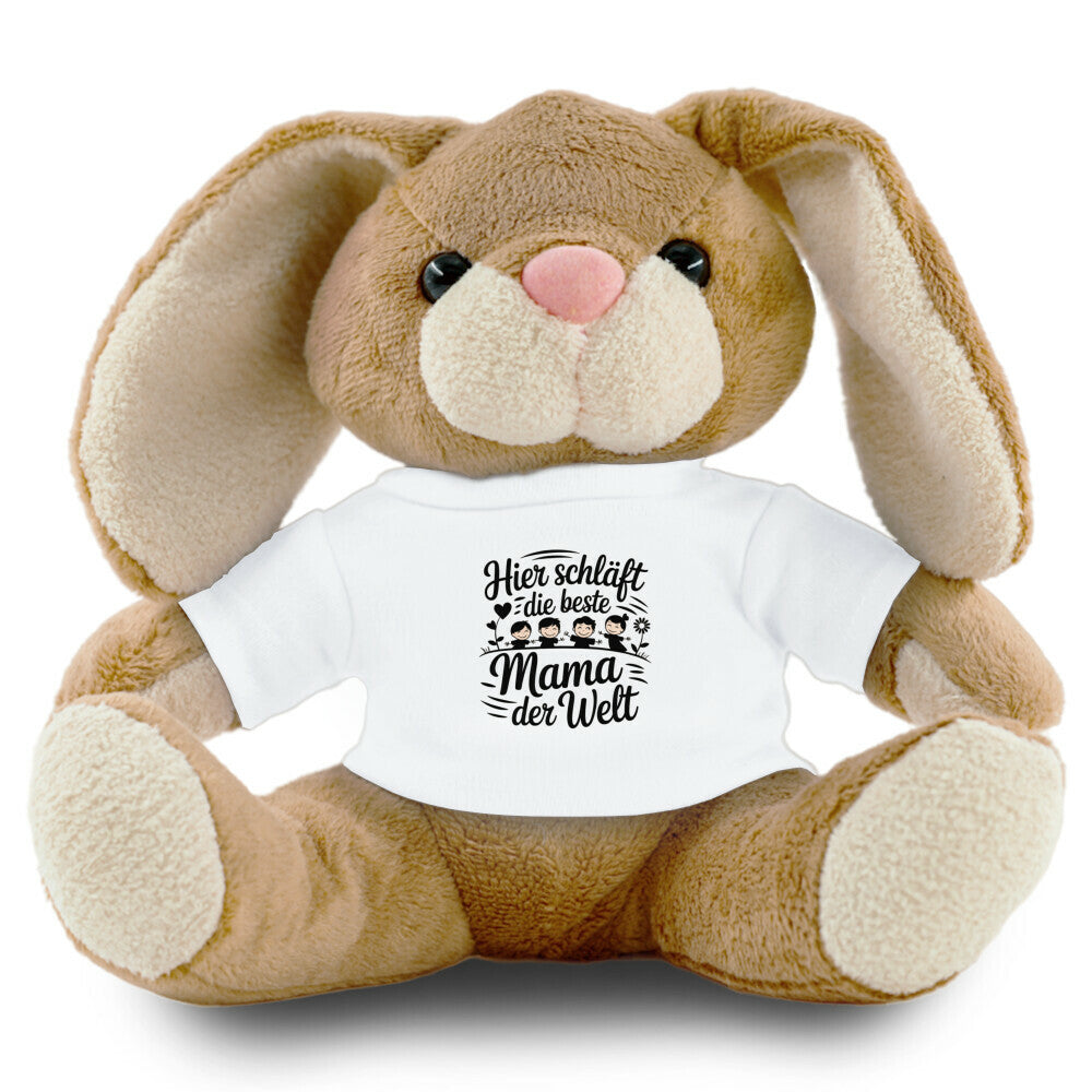 MUTTERTAG Plüschtier Hase HIER SCHLÄFT DIE