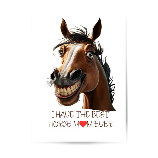 Poster 3:4 I HAVE THE BEST HORS MOM EVER