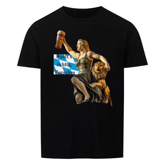 VATERTAG Basic Unisex Shirt – SAUFTS RICHTIG BURSCHEN – Regular Fit T-Shirt
