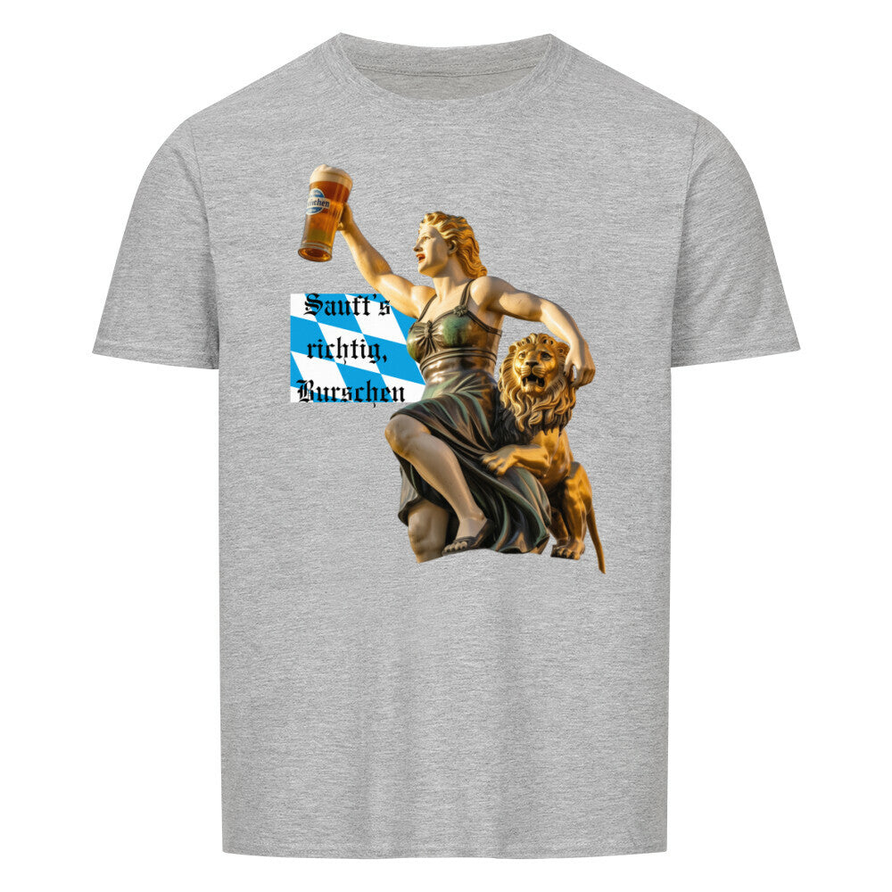 VATERTAG Basic Unisex Shirt – SAUFTS RICHTIG BURSCHEN – Regular Fit T-Shirt