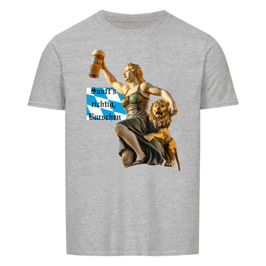 VATERTAG Basic Unisex Shirt – SAUFTS RICHTIG BURSCHEN – Regular Fit T-Shirt