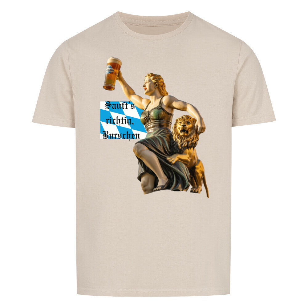 VATERTAG Basic Unisex Shirt – SAUFTS RICHTIG BURSCHEN – Regular Fit T-Shirt