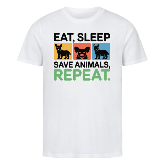 EAT SLEEP SAVE Premium Organic Shirt